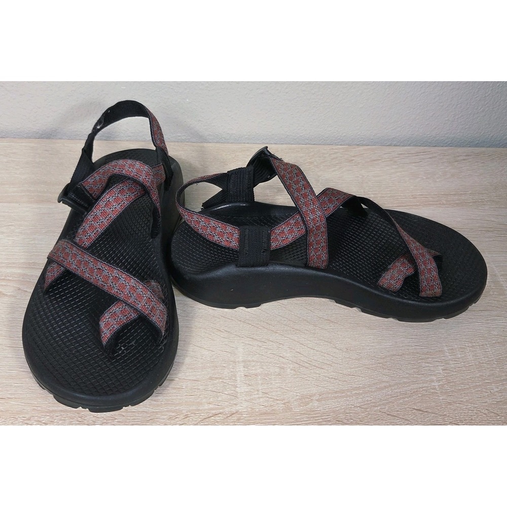 Chaco Women's Black Sandals with Red Patterned Straps - Picture 2 of 15